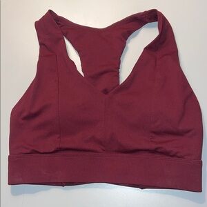 Fabletics Women's Burgundy Sports Bra